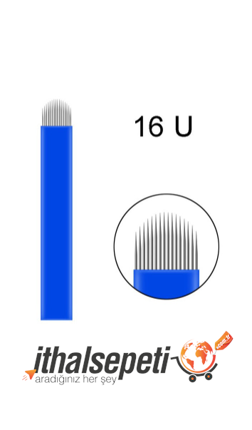 16U Microblading İğnesi 0,20mm Mavi